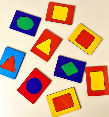 Дощечки Сегена - Геометричні фігури та кольори ПСД212 фото